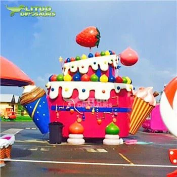 Nhà bánh hoạt hình sợi thủy tinh